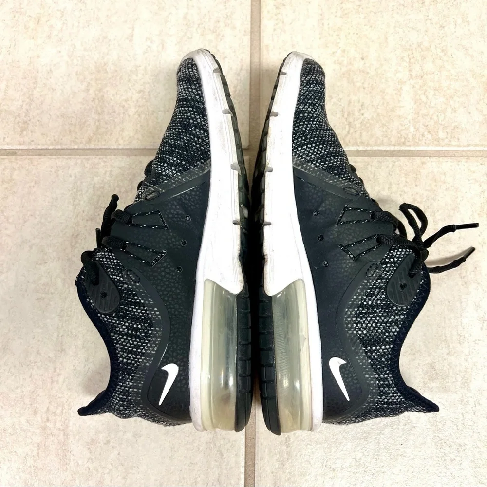 Nike Air Max Sequent 3 Black White-Dark Grey women’s size 7.5